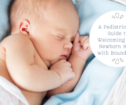 Newborn baby sleeping, A Pediatrician’s Guide to Welcoming Your Newborn Home with Boundaries