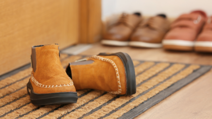 10 Simple Tips to a Clean and Healthy Home, shoes on the front door